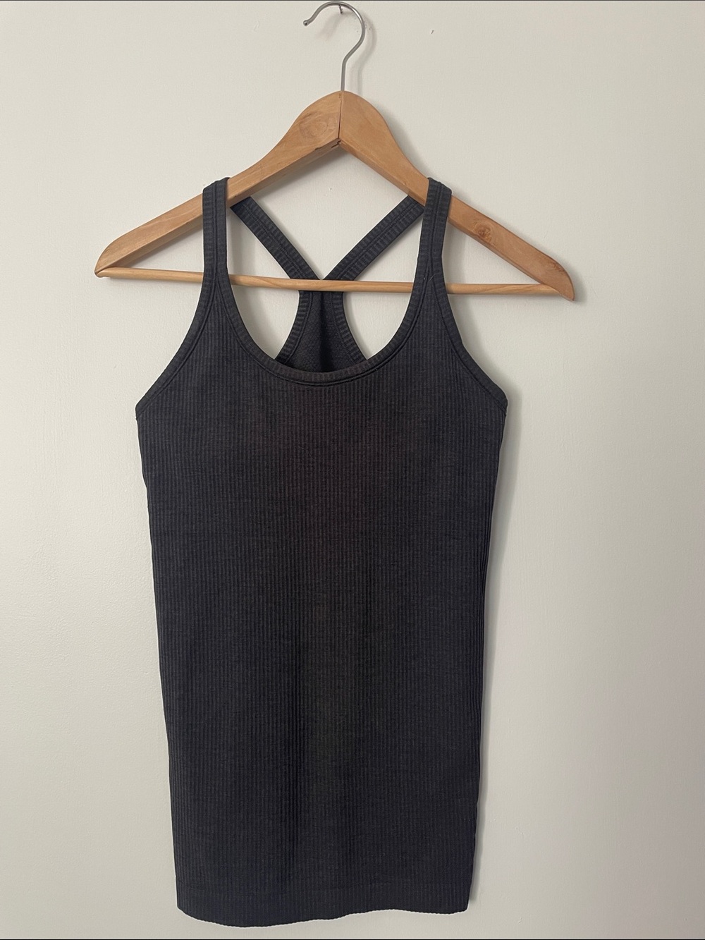 Lululemon Ribbed Racerback Tank Top in Black